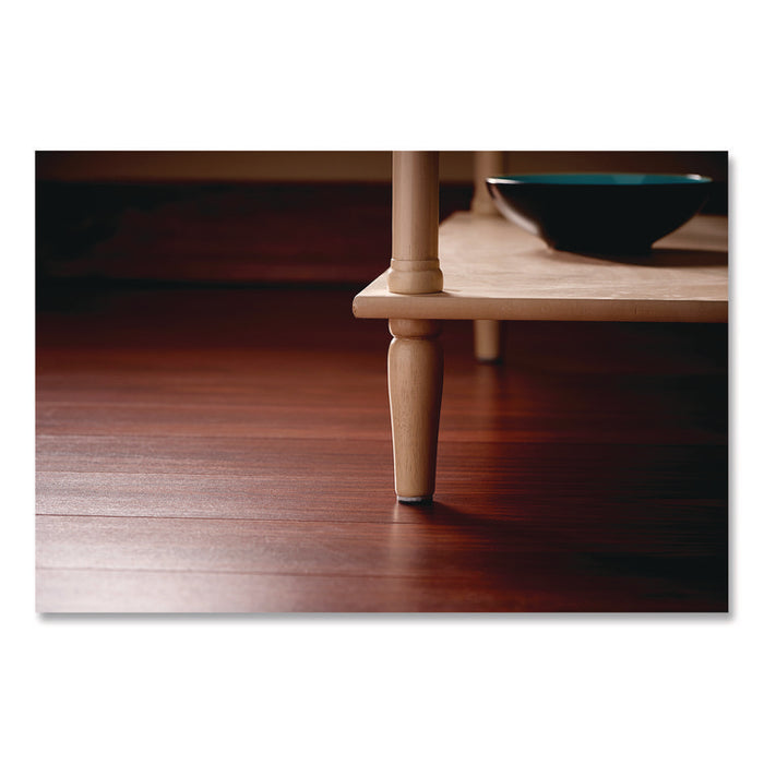 Felt Pad Protectors, 1" Diameter, Brown, 32/Pack