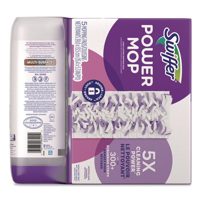 PowerMop Cleaning Solution and Pads Refill Pack, Lavender Scent, 25.3 oz Bottle and 5 Pads/Pack