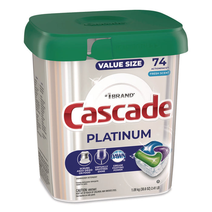 ActionPacs, Fresh Scent, 38.6 oz Tub, 74/Pack