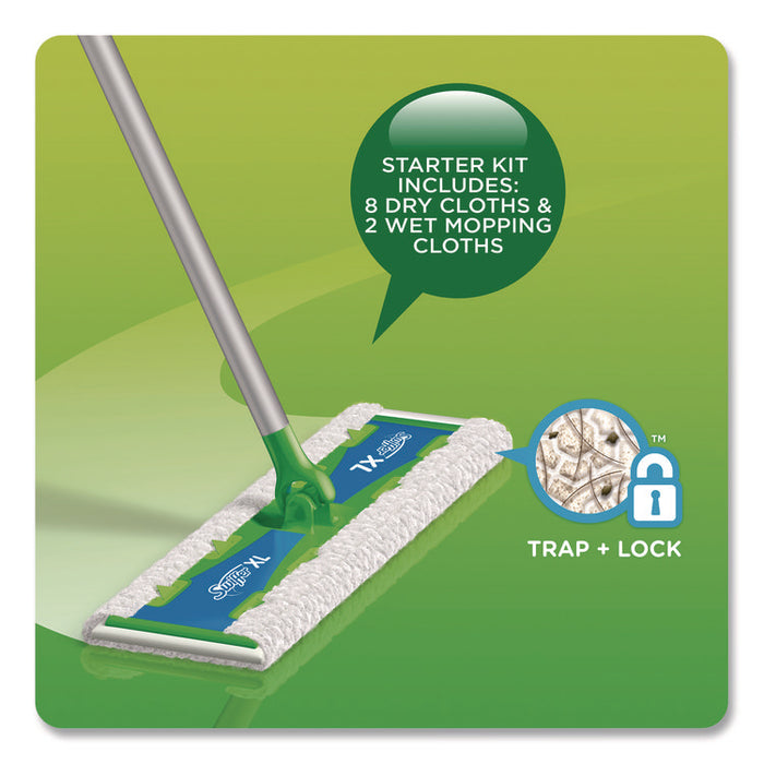 Sweeper XL Dry Refill Cloths, 16.9 x 9.8, White, 16/Box