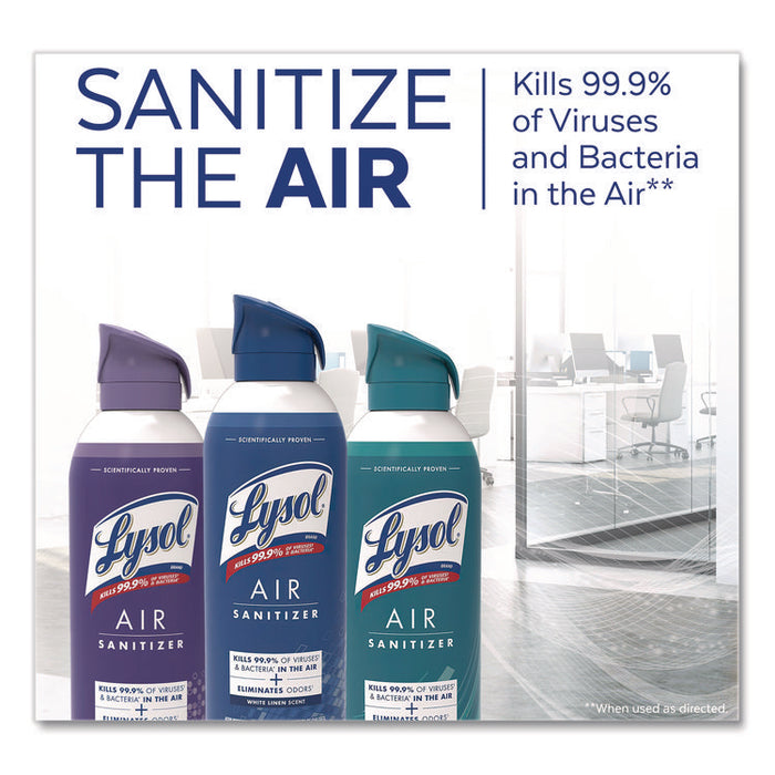 Air Sanitizer Spray, White Linen, 10 oz Aerosol Spray