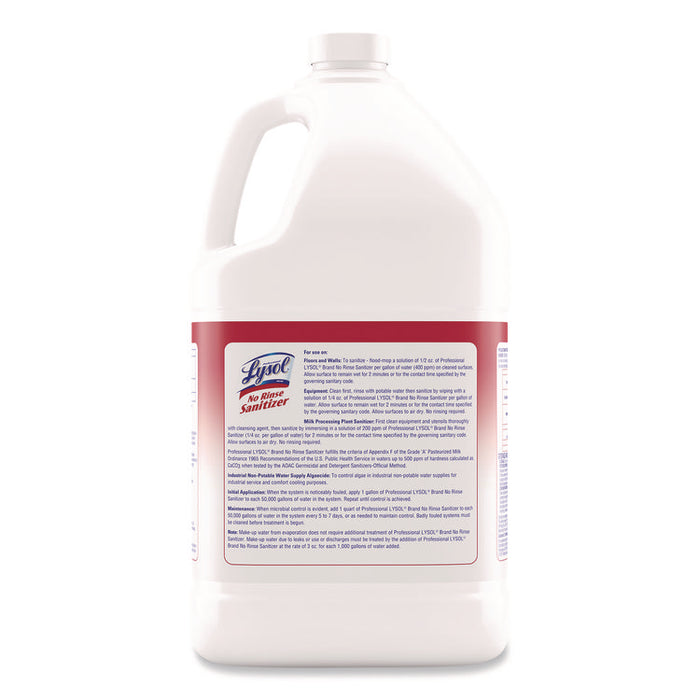 No-Rinse Sanitizer Concentrate, Unscented, 128 oz Bottle