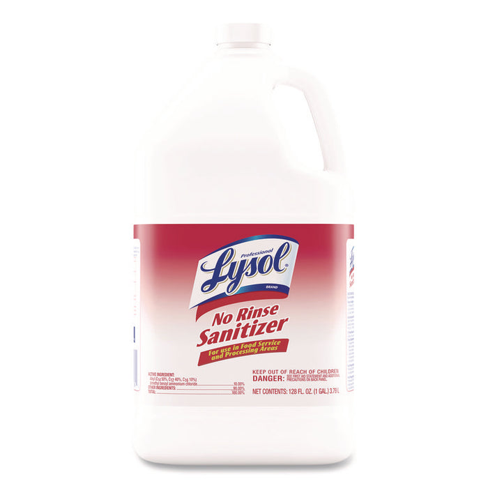 No-Rinse Sanitizer Concentrate, Unscented, 128 oz Bottle