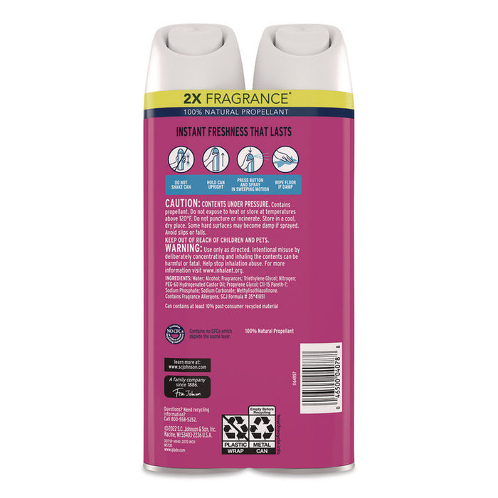 Air Freshener, Exotic Tropical Blossoms, 8.3 oz Can, 2/Pack
