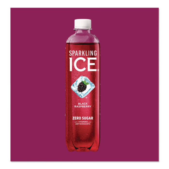 Variety Pack Sparkling Water, Cherry Limeade/Black Raspberry/Orange Mango/Kiwi Strawberry, 17 oz Bottle, 12/Pack
