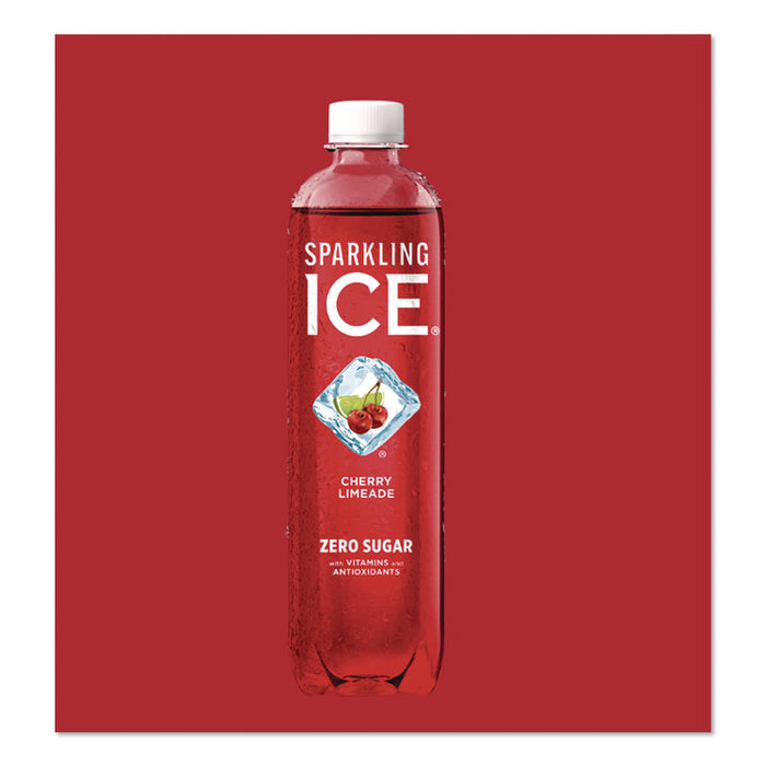 Variety Pack Sparkling Water, Cherry Limeade/Black Raspberry/Orange Mango/Kiwi Strawberry, 17 oz Bottle, 12/Pack