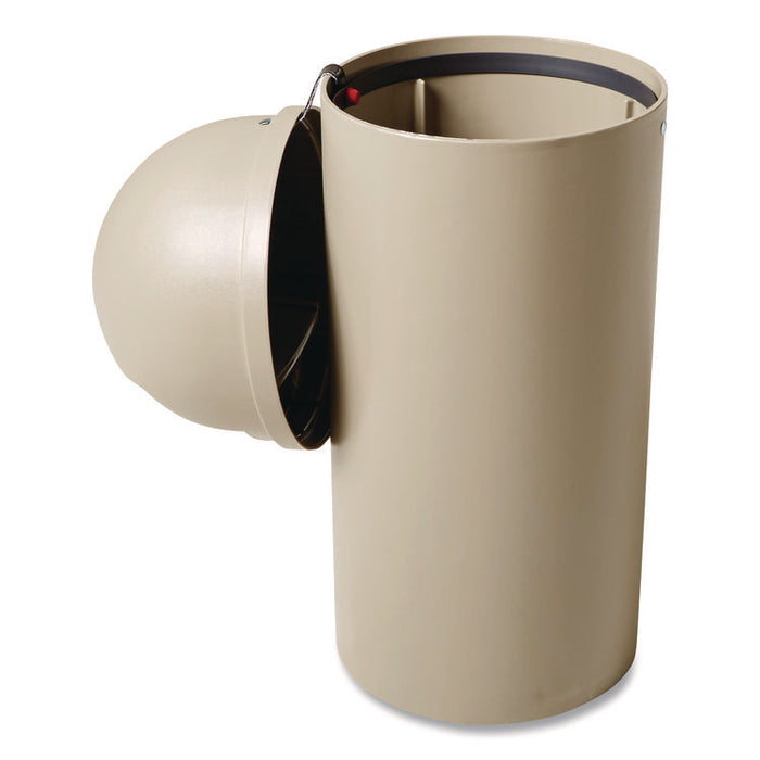 Marshal Classic Container, 15 gal, Plastic, Beige