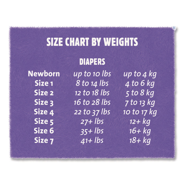 Premium Jumbo Diapers, Size 4, 22 lbs to 37 lbs, 124/Carton