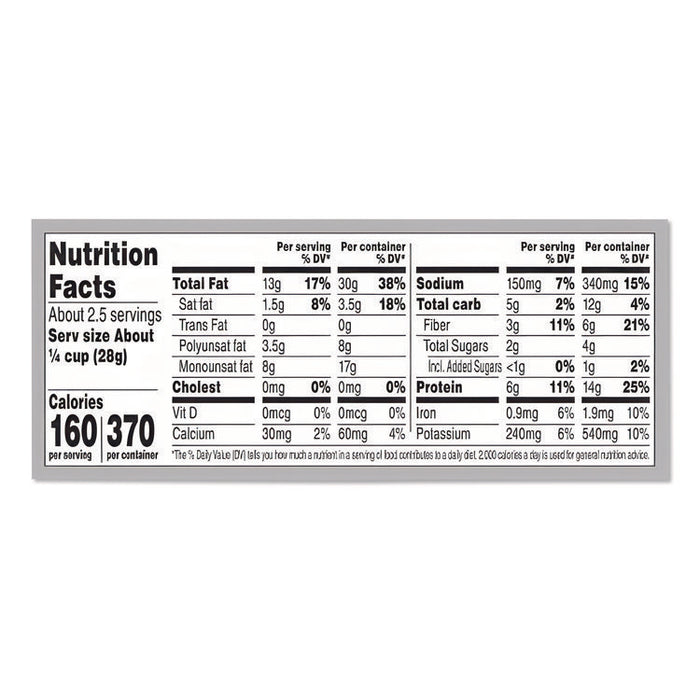No Shells Sea Salt and Pepper Pistachios, 2.25 oz Pack, 8/Box