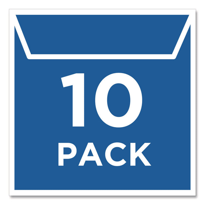 Self-Adhesive Media Pockets, 1 Disc Capacity, Clear, 10/Pack