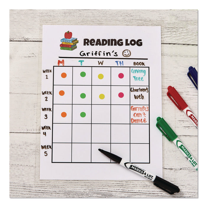 Handwrite-Only Permanent Self-Adhesive Round Color-Coding Labels in Dispensers, 0.25" dia, Dark Blue, 450/Roll, (5793)
