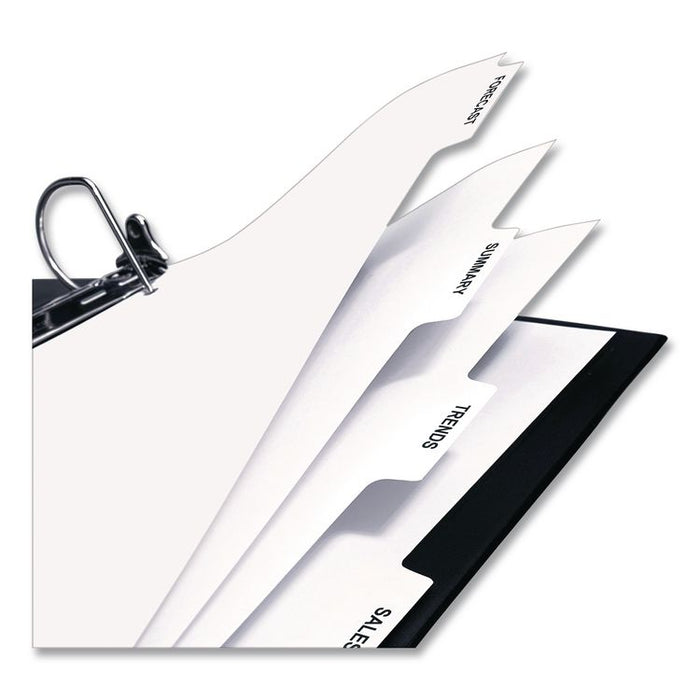 Customizable Print-On Dividers, 3-Hole Punched, For Xerox 5090 Copiers,  5-Tab, 11 x 8.5, White, 30 Sets