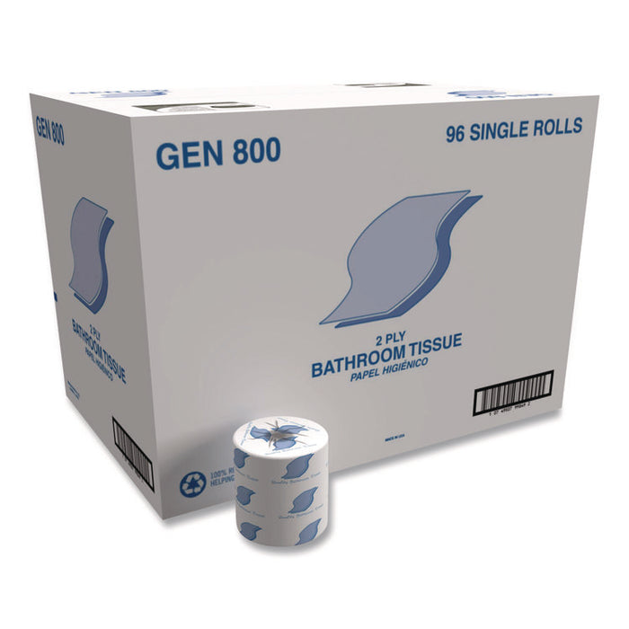 Bath Tissue, Septic Safe, 2-Ply, White, 420 Sheets/Roll, 96 Rolls/Carton