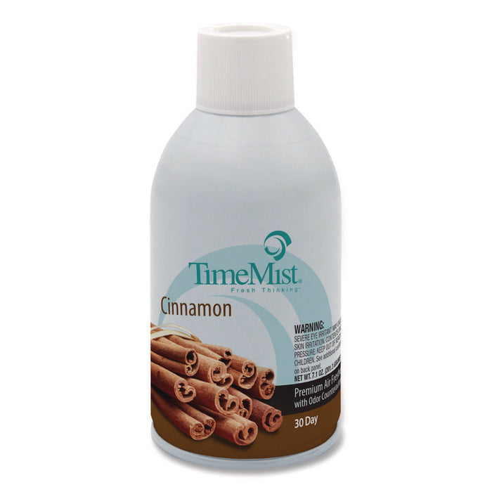 Premium Metered Air Freshener Refill, Cinnamon, 7.1 oz Aerosol Spray, 12/Carton