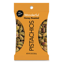Load image into Gallery viewer, No Shells Honey Roasted Pistachios, 2.25 oz Bags, 8/Box
