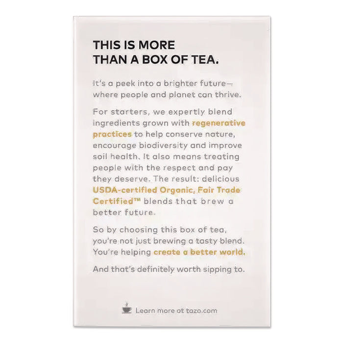 Tea Bags, Organic Chai, 16/Box