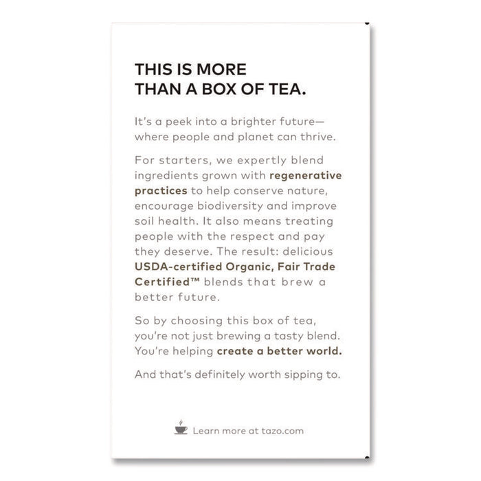 Tea Bags, Organic Earl Grey, 16/Box