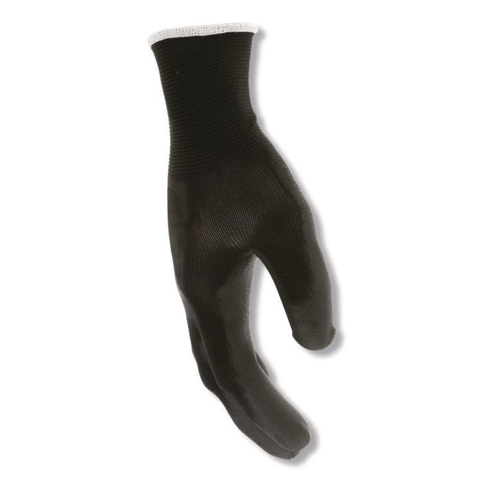 Work Gloves, 10" Long, Medium, Black, 12 Pairs
