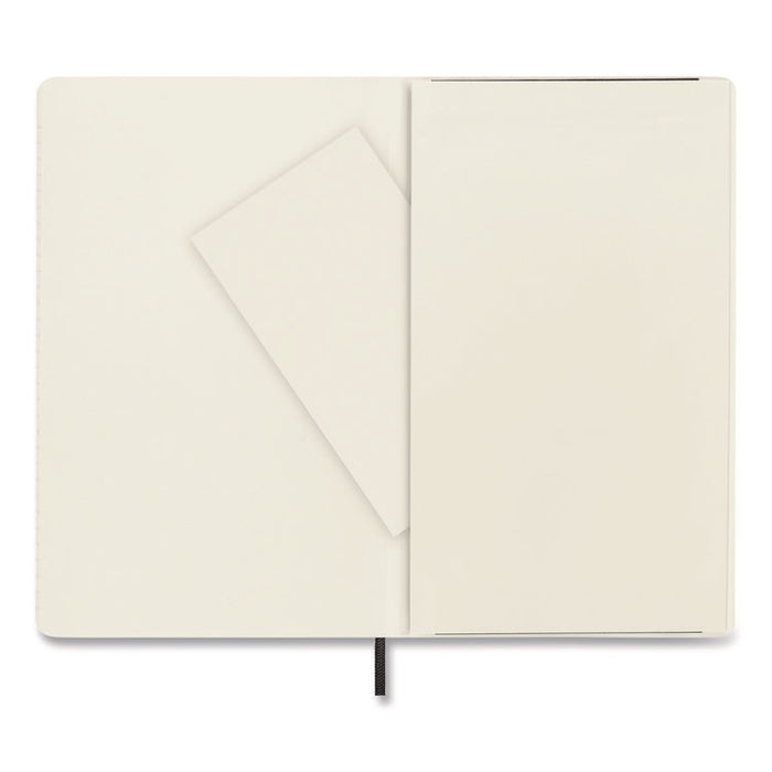 Classic Softcover Notebook, 1-Subject, Narrow Rule, Black Cover, (192) 8.25 x 5 Sheets