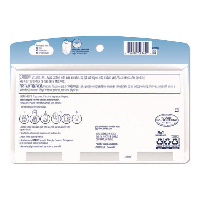 PLUG Air Freshener Refills, Linen and Sky, 2.63 oz, 3/Pack, 6 Packs/Carton