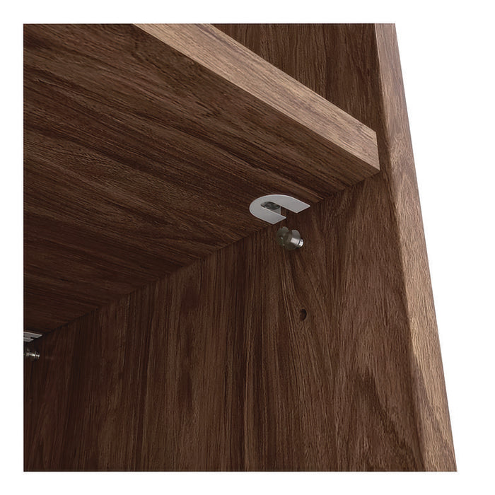 Essentials Laminate Bookcase, Five-Shelf, 35.8w x 14.9d x 72h, Espresso