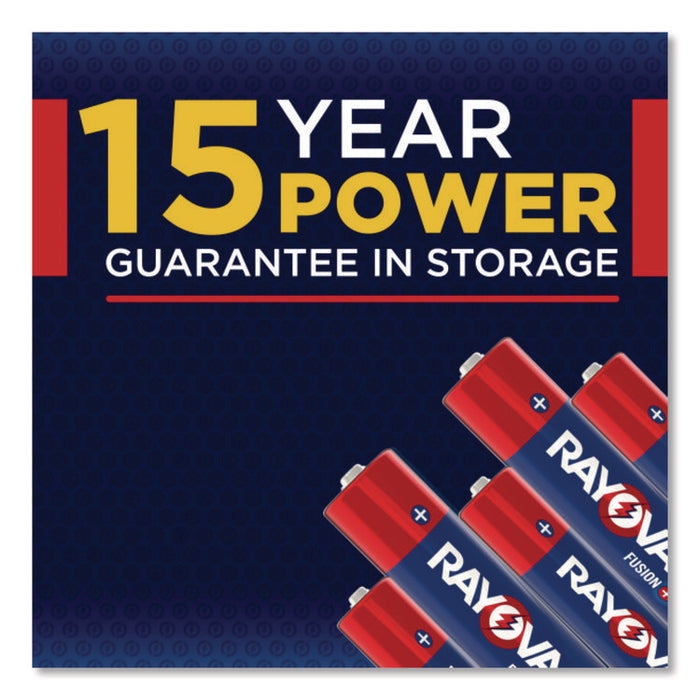Fusion Performance Alkaline AA Batteries, 8/Pack