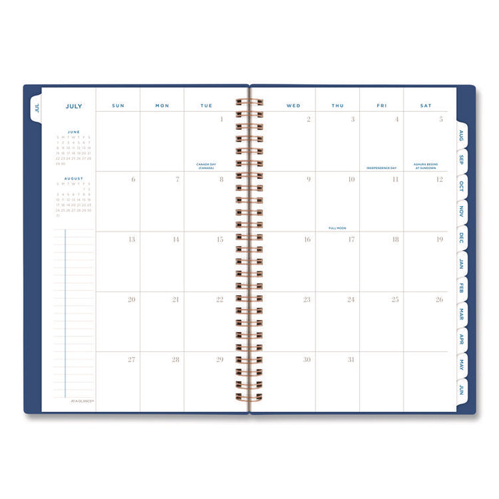 Signature Lite Academic Weekly Monthly Planner, Blue Cover, 12-Month (July to June): 2025 to 2026