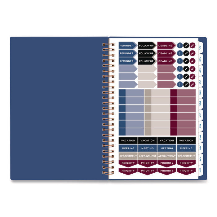 Signature Lite Academic Weekly Monthly Planner, Blue Cover, 12-Month (July to June): 2025 to 2026