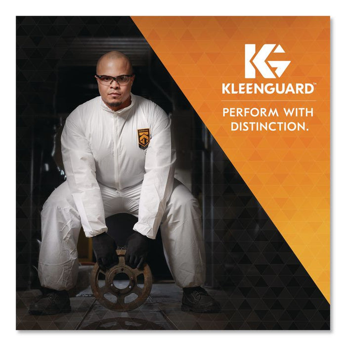 KGA35 Liquid and Particle Protection Coveralls, Elastic Wrists and Ankles, 5X-Large, White, 25/Carton