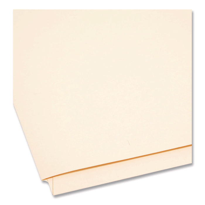 Heavyweight Manila End Tab Fastener Folders with Pocket, Straight Tab, Expands 0.75", 2 Fasteners, Letter Size, Manila, 50/BX