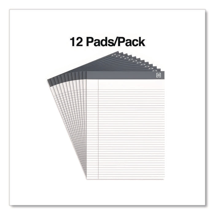 Notepads, Narrow Rule, (50) White 8.5 x 11 Sheets, 12/Pack