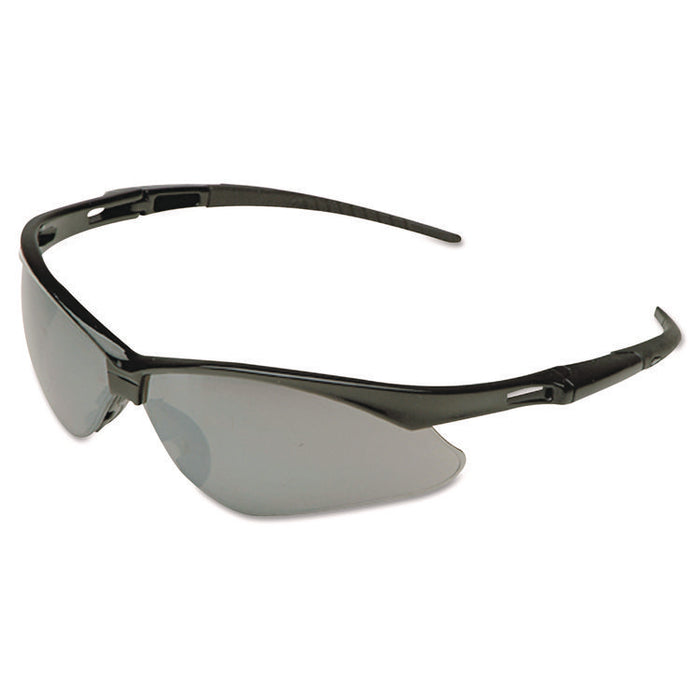 Nemesis Safety Glasses, Black Half Frame, Smoke Shade 3 VLT Dual Lens