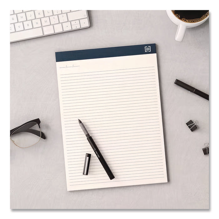 Notepads, Wide/Legal Rule, (50) Ivory 8.5 x 11 Sheets, 12/Pack