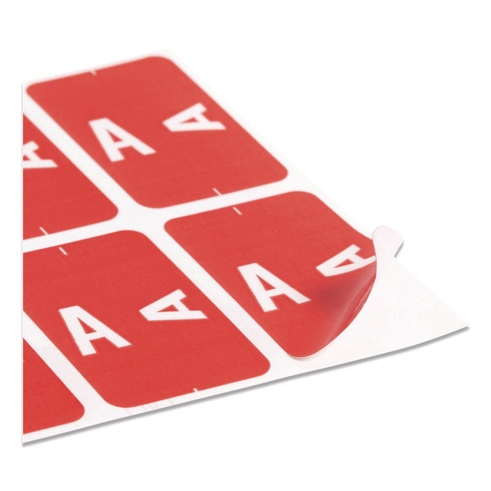 AlphaZ Color-Coded Labels Starter Set, A-Z, 1 x 1.63, Assorted, 10/Sheet, 220 Sheets/Box