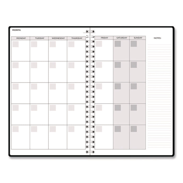 Recycled Non-Dated Monthly/Weekly Planner, Wild and Free, Multicolor Cover, Undated