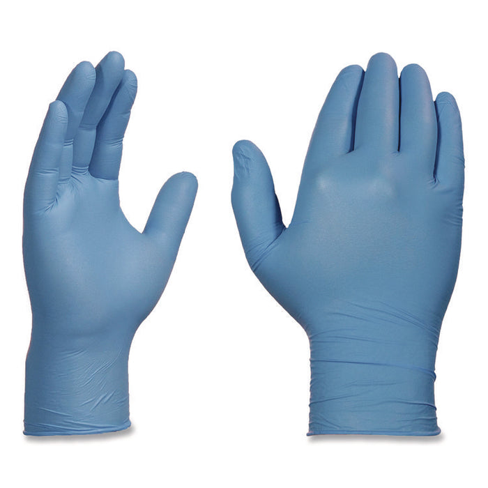 Industrial Nitrile Gloves, Powder-Free, Small, 3 mil Thick, 9.5" Long, Blue, 100/Box
