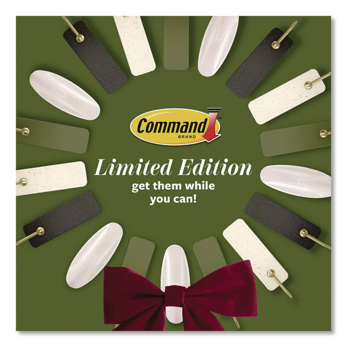Limited Edition Hooks and Clips, Vanilla Bean, 3 lb Capacity, 2 Hooks, 8 Clips and 12 Strips/Pack