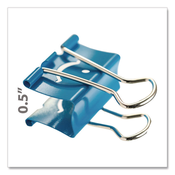 Smiling Face Binder Clips, Medium, Assorted Colors, 36/Pack