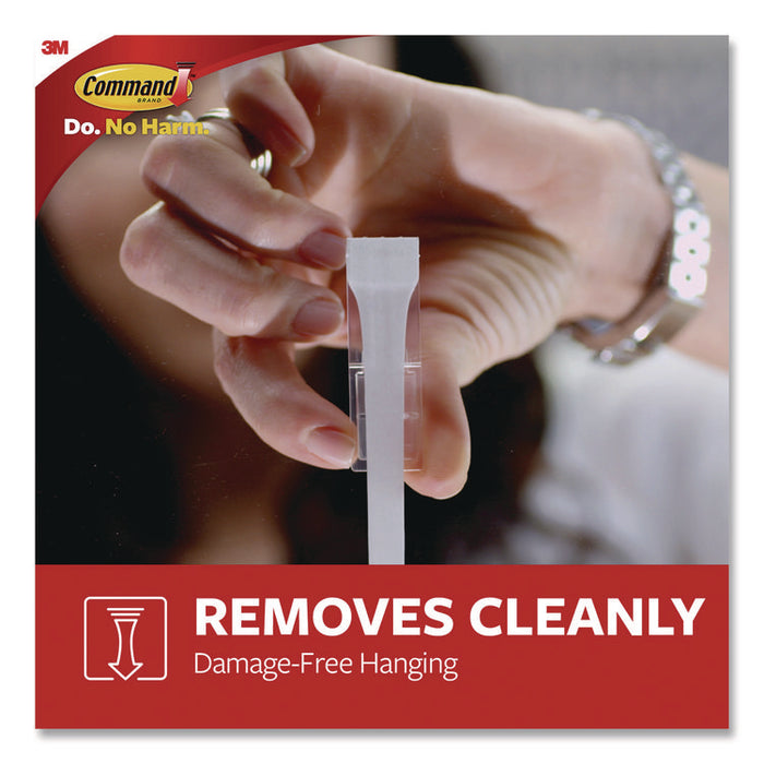 Large Utility Hooks, Plastic, White, Supports 5 lb, 12/Pack