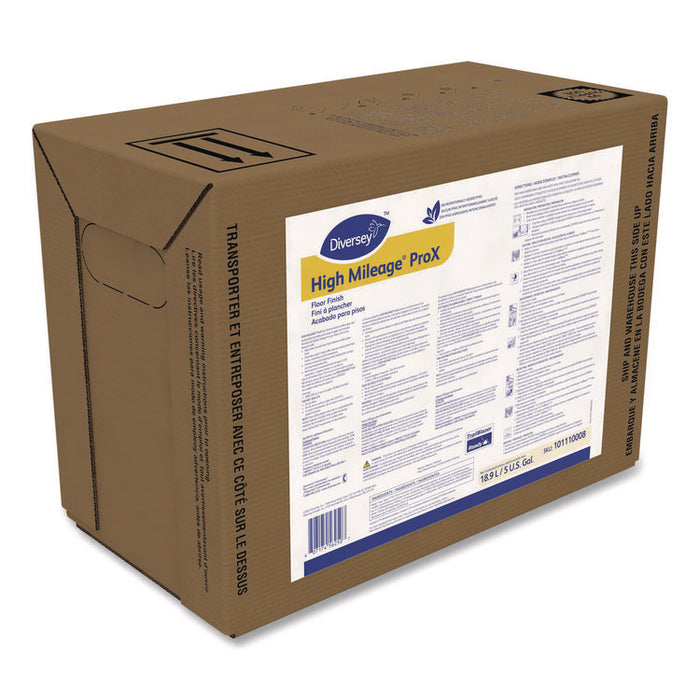 High Mileage ProX Floor Finish, 5 gal Bag-in-Box