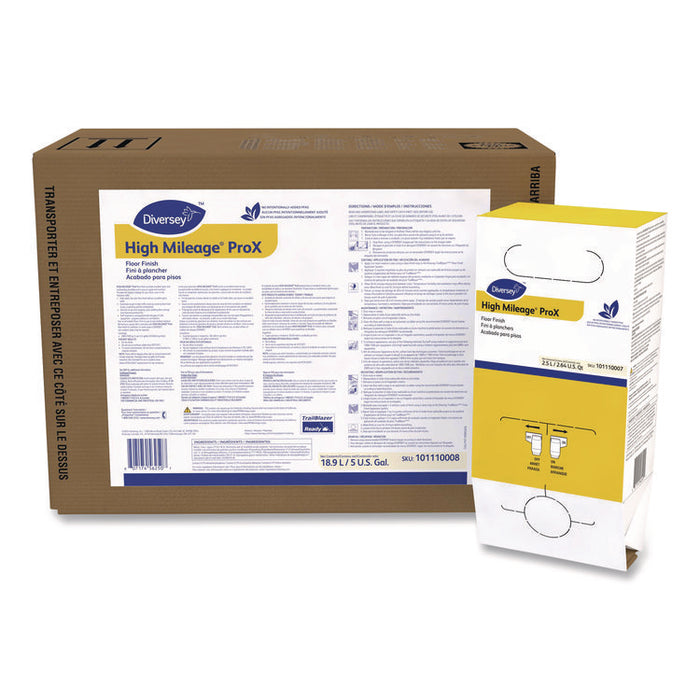 High Mileage ProX Floor Finish, 5 gal Bag-in-Box