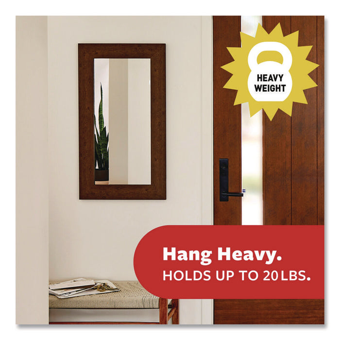 Damage-Free Hanging Picture Hanging Strip Pairs, Holds up to 5 lb, White, 16/Pack