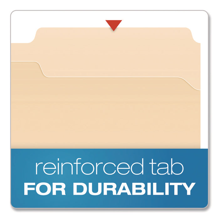 Manila Fastener Folders, 1/3-Cut Tab: Right, Expands 1.5", 2 Fasteners, Legal Size, Manila, 50/Box