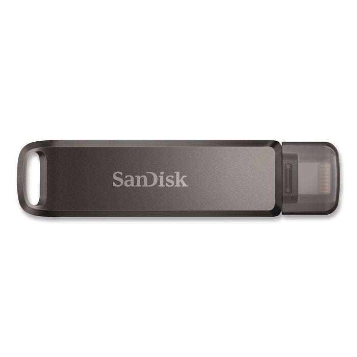 Dual Phone USB 3.2 Type-C/Lightning Flash Drive, 256 GB, Black