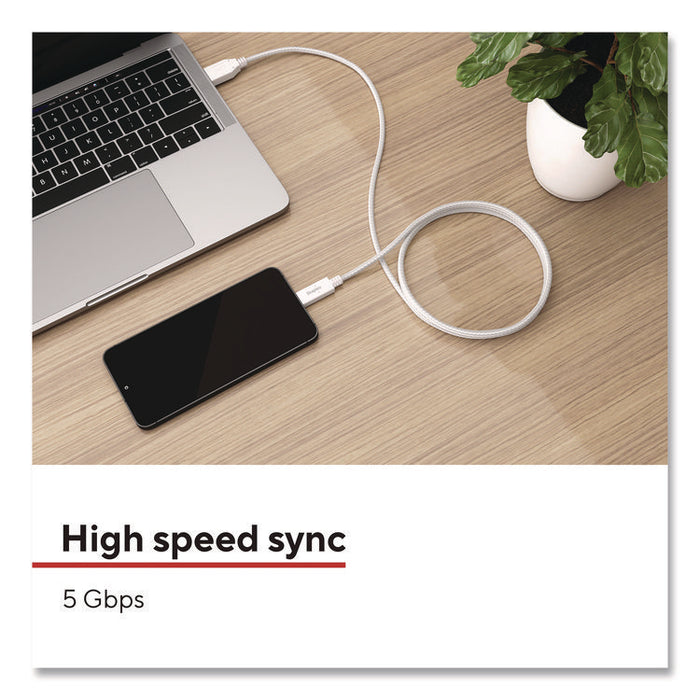 USB-C to USB-A 3.1 Charging Cable, 3.3 ft, White