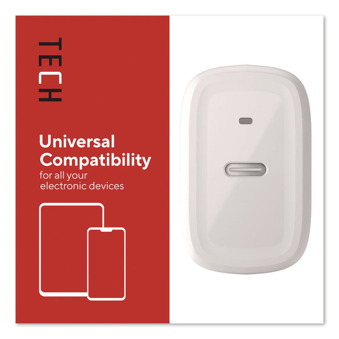 USB-C Wall Charger, 20 W, 1 Port, White
