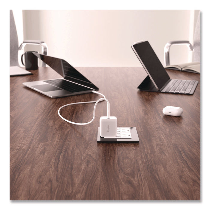 GaN USB-C Wall Charger with Cable, 30 W, 1 Port, White
