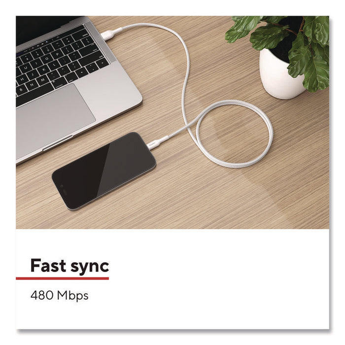 Lightning to USB-A Charging Cable, 3.3 ft, White