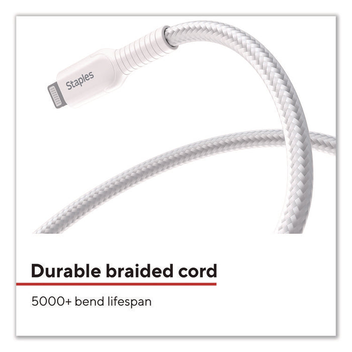Lightning to USB-A Charging Cable, 3.3 ft, White