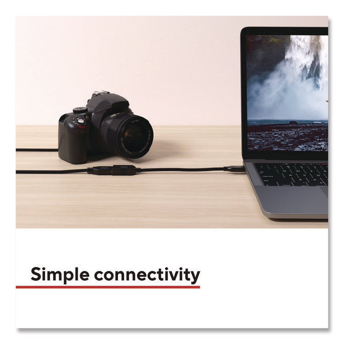 USB-A to Micro USB Type-B Cable, 6 ft, Black